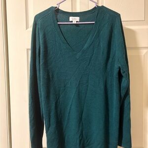 Croft & Barrow Teal V-Neck Sweater